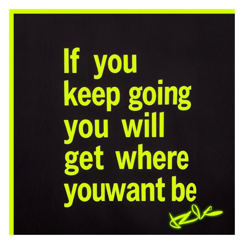Lasting motivation neon text