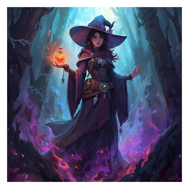 Sorcière des cavernes enchantée