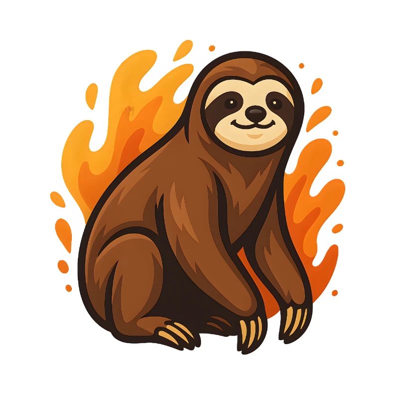 Flaming sloth