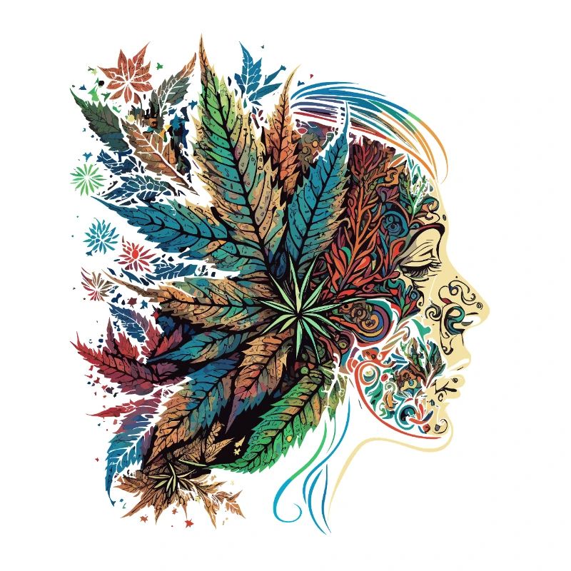 Psychedelic Blatten Silhouette