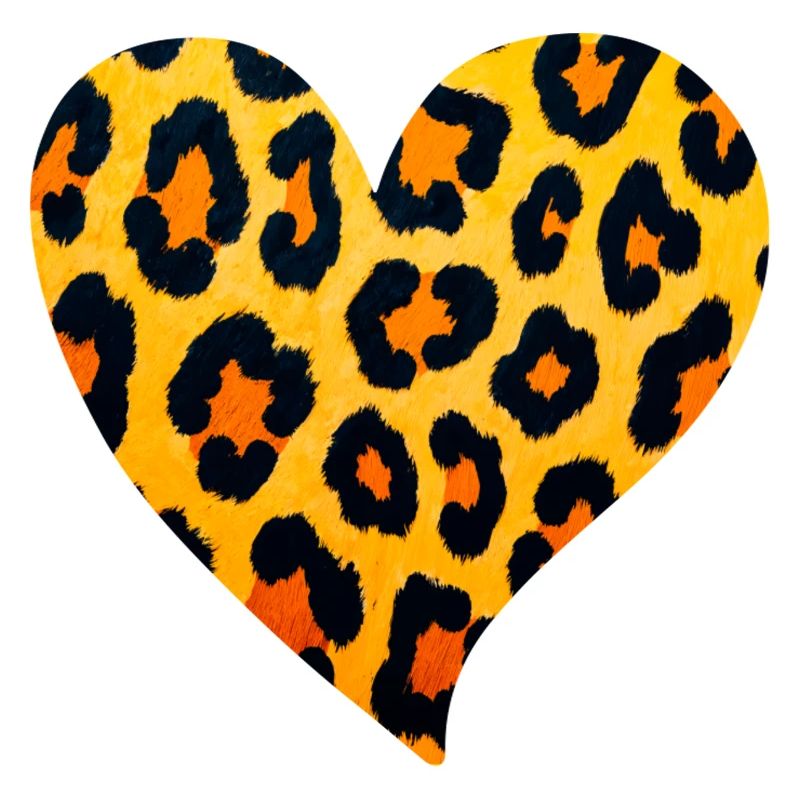 Leopard Herz Muster