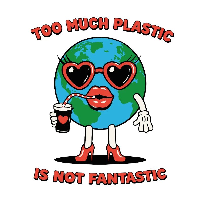 Plastic Is Not Fantastic Ironic Environmental Saying