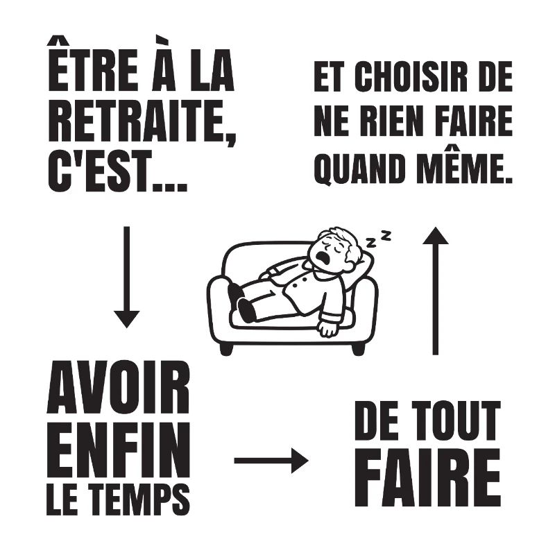 Die Kunst des Nichtstuns (schwarzer Text)