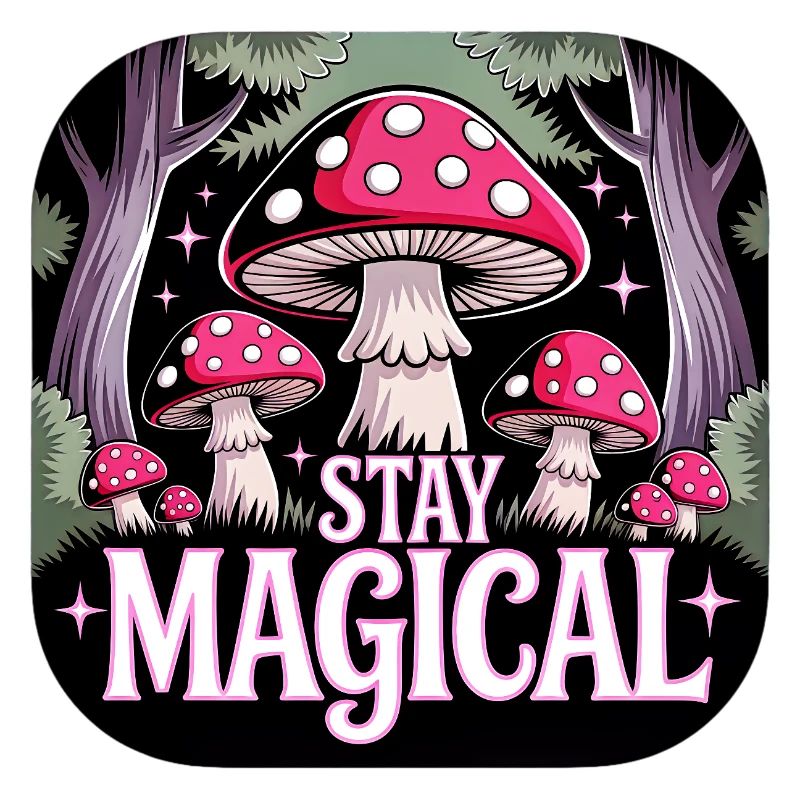 Restez magique dans la forêt de champignons