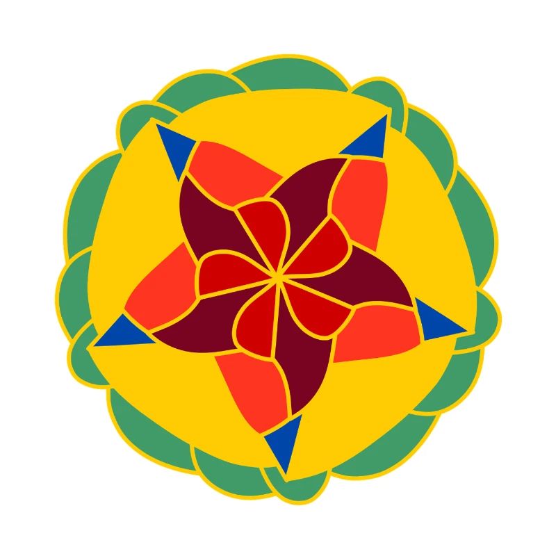 Mandala éclatant géométrique