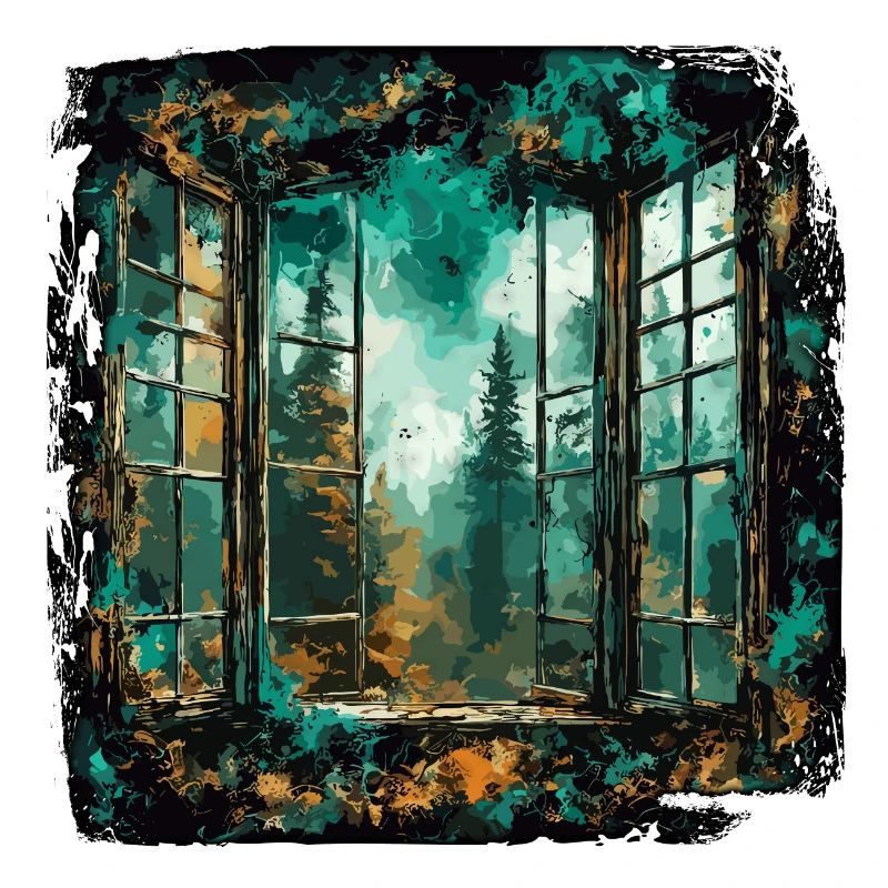 Window in the Forest / Trees / View / Wilderness