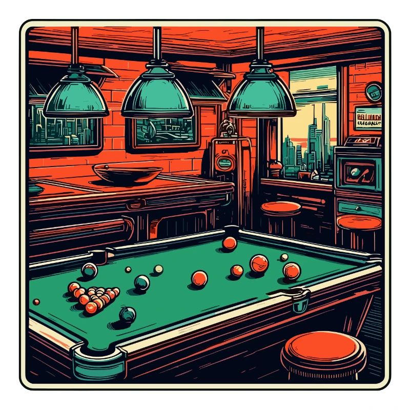 Billard / Boule de billard / 8 boules / billard / Kö