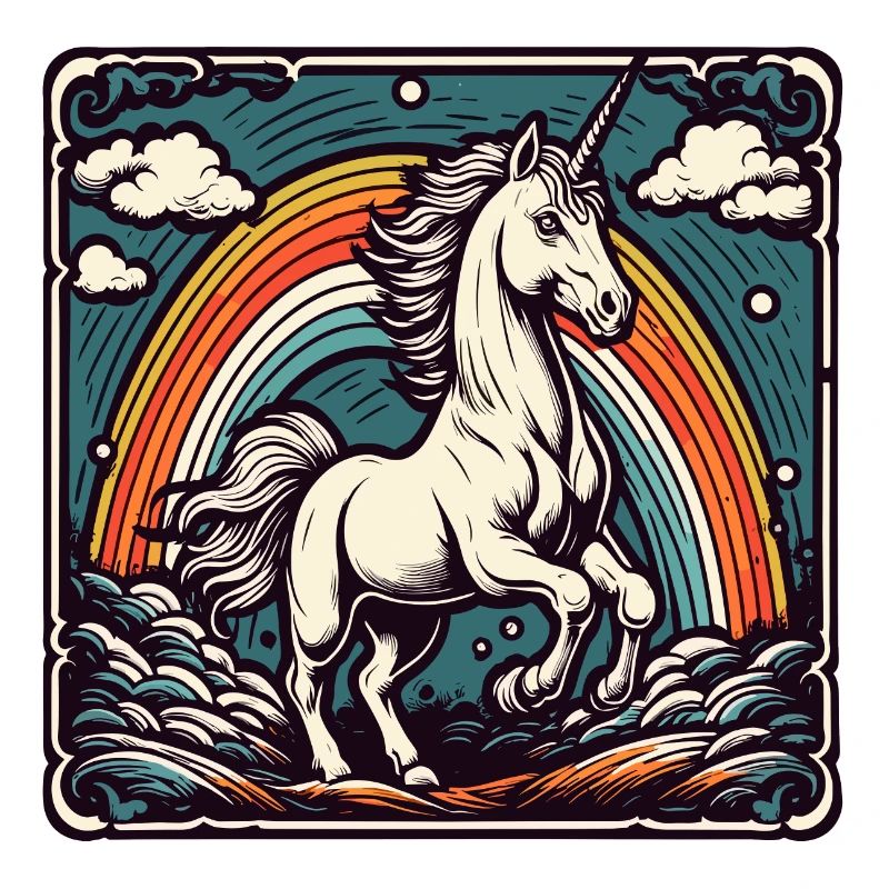 Unicorn / Mythical Creatures / Fairy Tale / Magic / Glitter