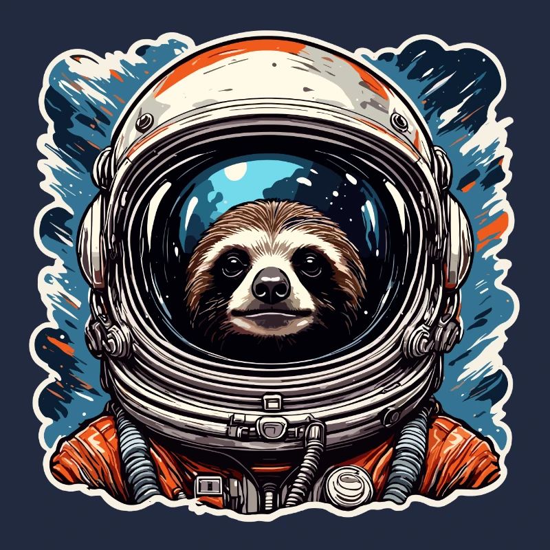 Astronaut / Space / Animal / Sloth / Spaceship