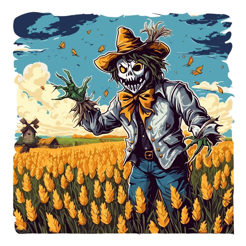 Vogelscheuche / Erntehelfer / Maisfeld / Feld