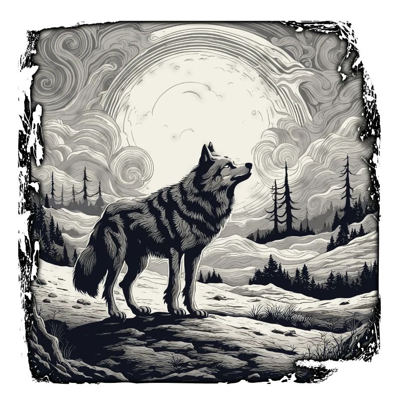 Wolf / Rudel / Wald / Wild / Tierwelt / heulen