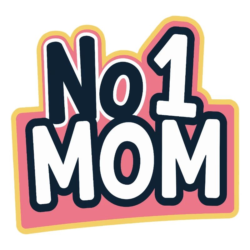 Nummer 1 Mama – Bunt & Liebevoll Muttertag