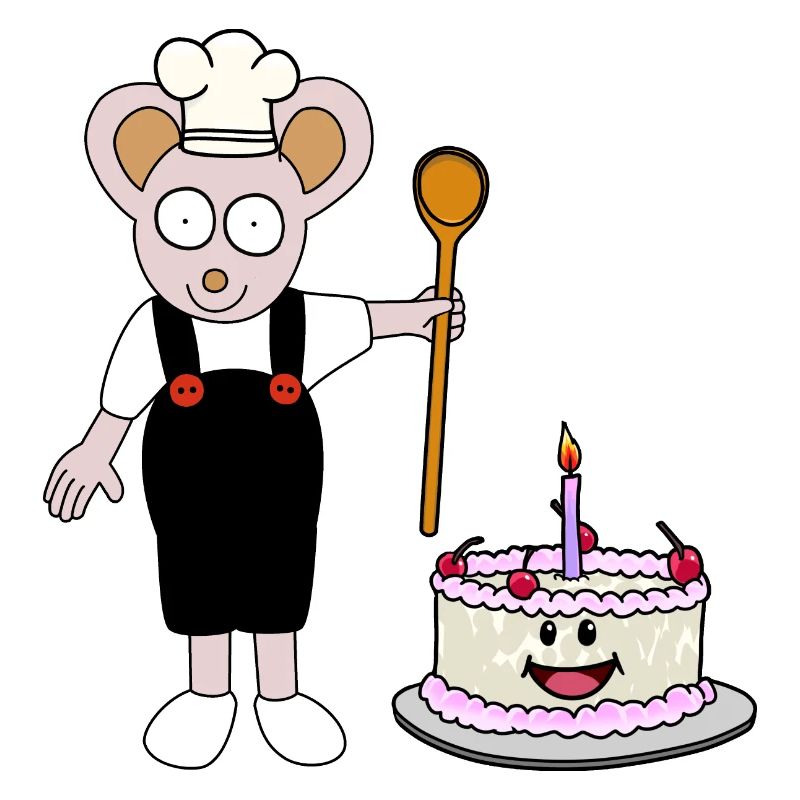 Idée cadeau d’anniversaire Mouse Baker Pastry Chef