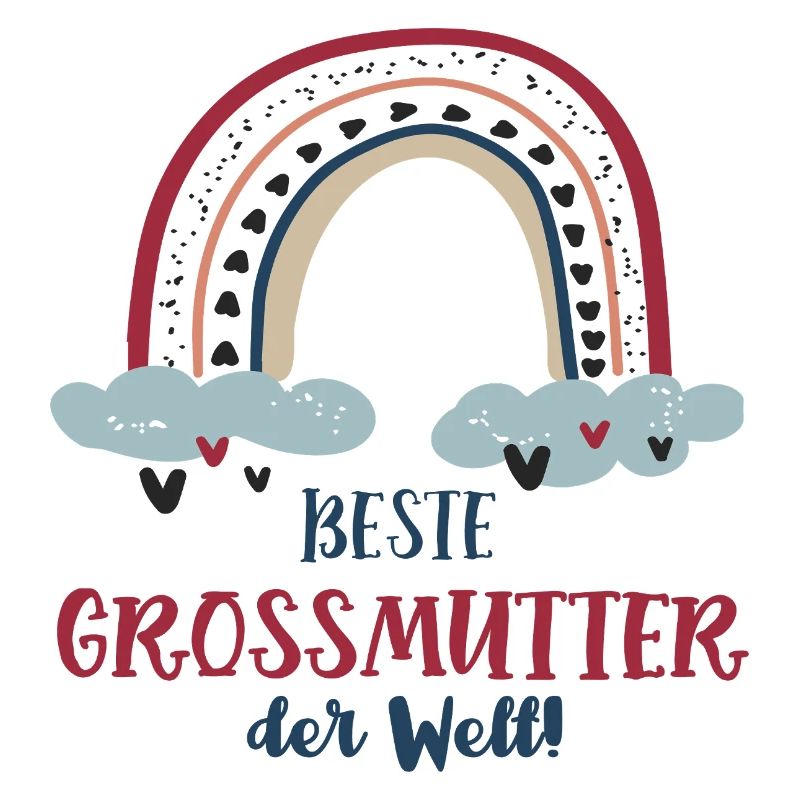 Beste Grossmutter Regenbogen Grossmama Oma Omi