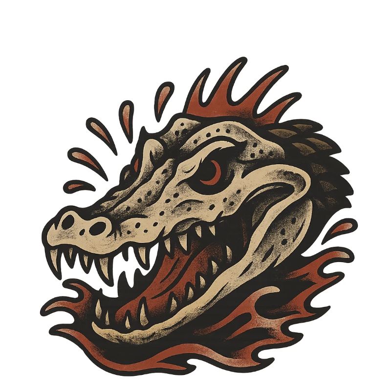 Crâne d’alligator