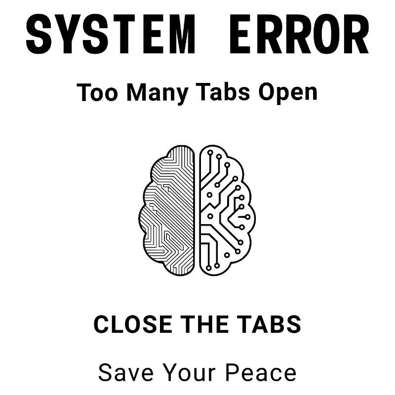 System Error Backprint – Aesthetic Mental Health