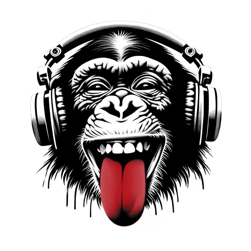 Kopfhörer Affe Musik Monkey World 🎧