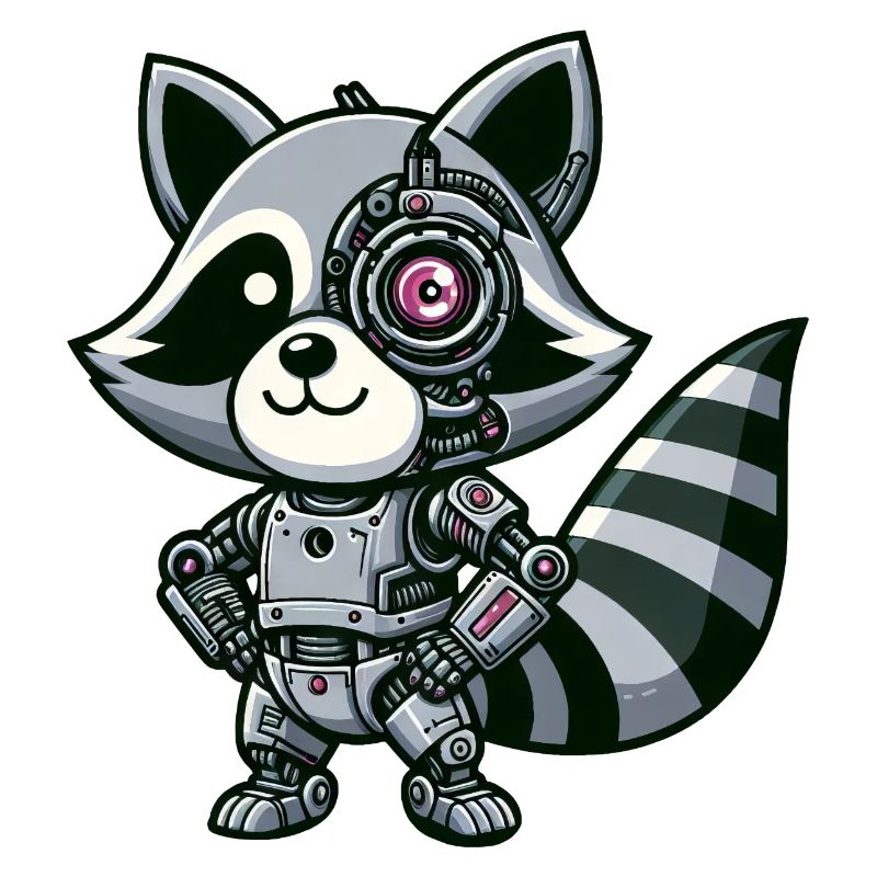 Cool Raccoon Robot