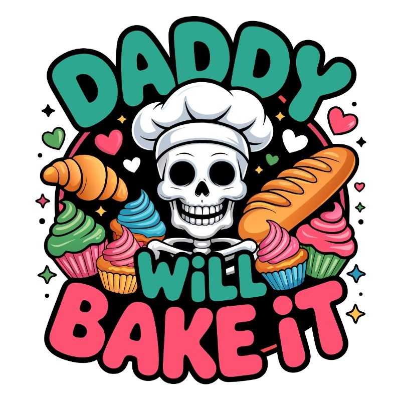 Daddy Will Bake It Skeleton Chef