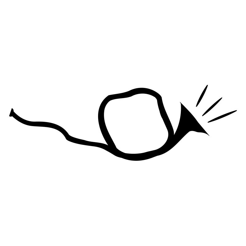 Horn curved