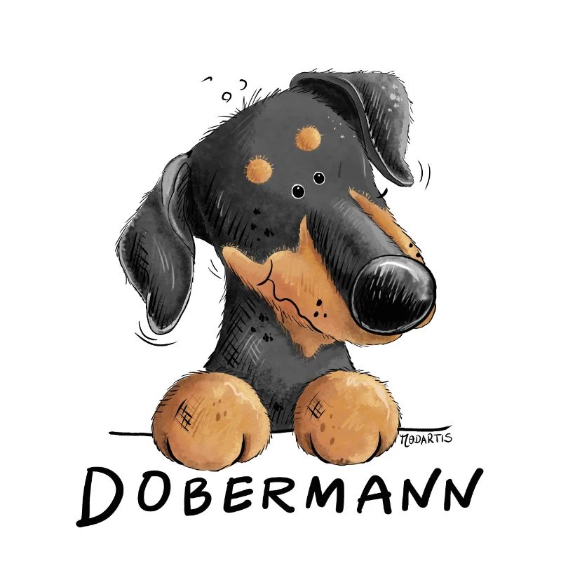 Lustiger Dobermann I Hund Comic