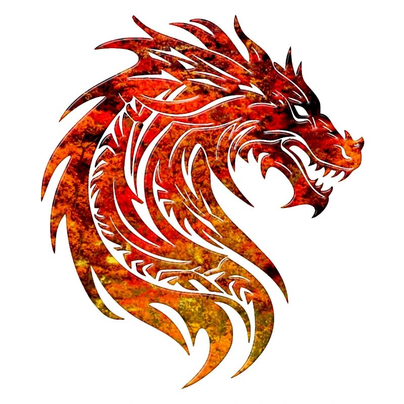 Fantasy Drache Anime Drachenkopf Mythisches Reptil