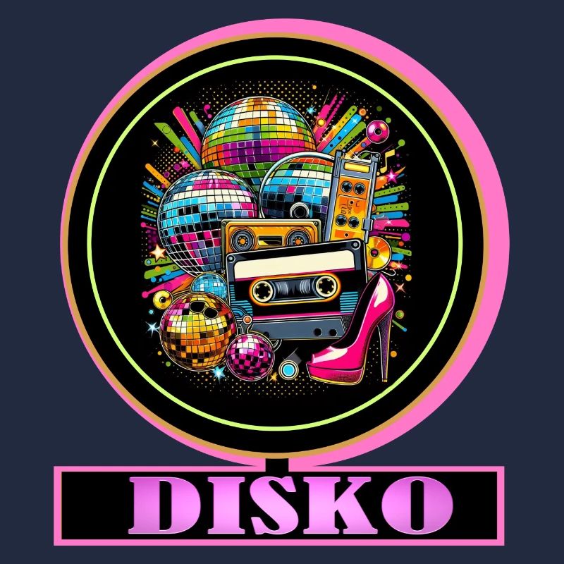 Disco Retro Cassette Neon Gloss
