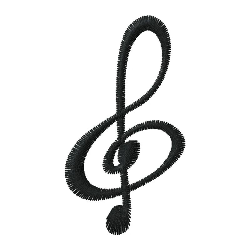 Note bestickt