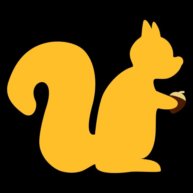 Eichhörnchen mit Nuss