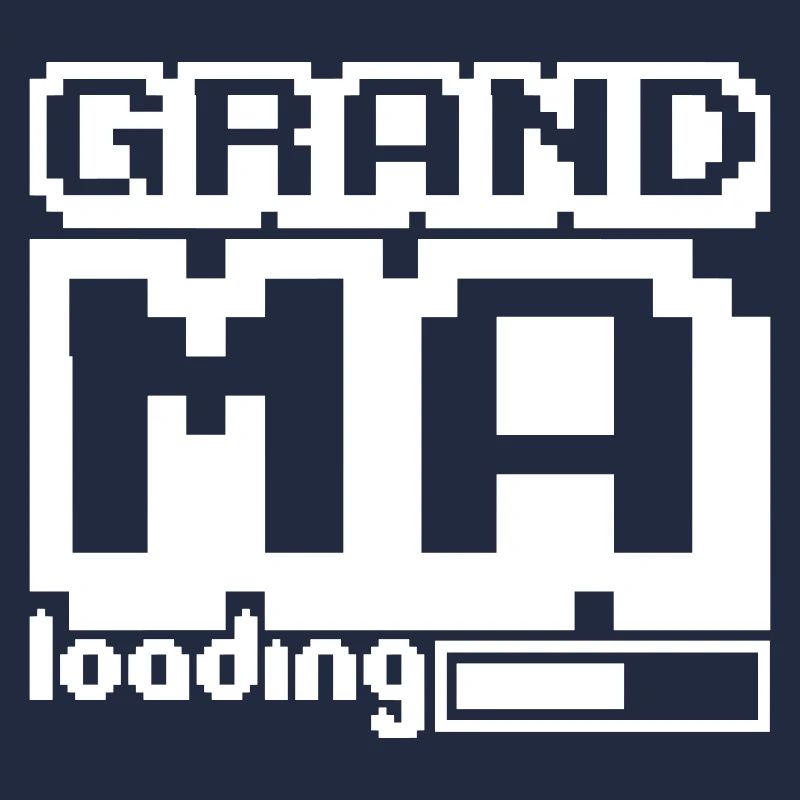 Pixel Grandma Loading Bar Gamer Videogame