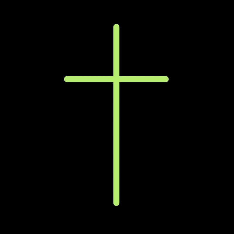 Symbole de croix Ligne