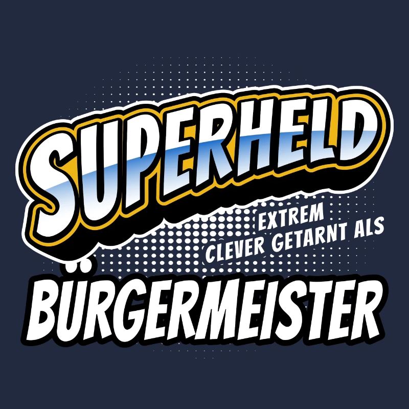 Superheld, clever getarnt als Bürgermeister