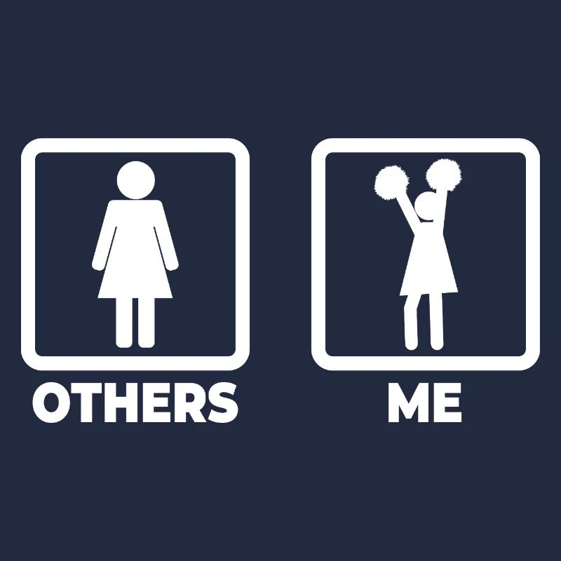 Cheerleader stick figure