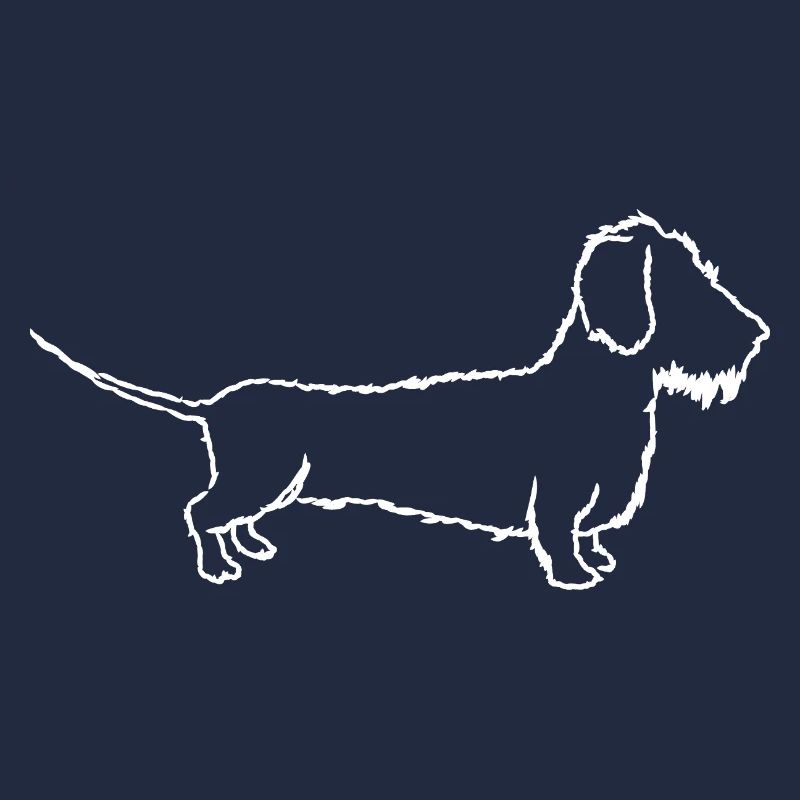 Teckel, teckel à poils durs, teckel, amour du chien