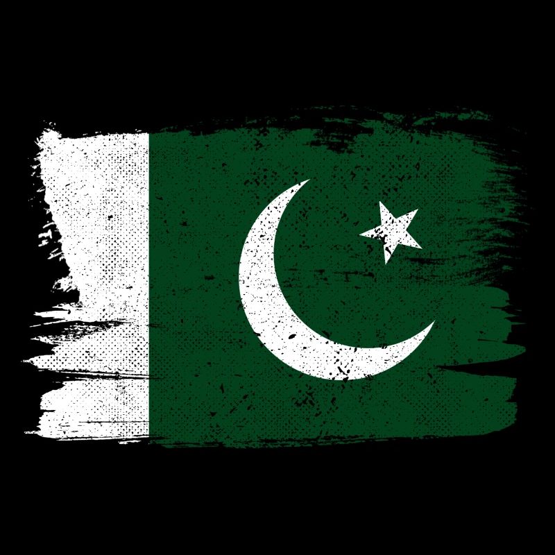 Drapeau du Pakistan Drapeau de la paix Vintage