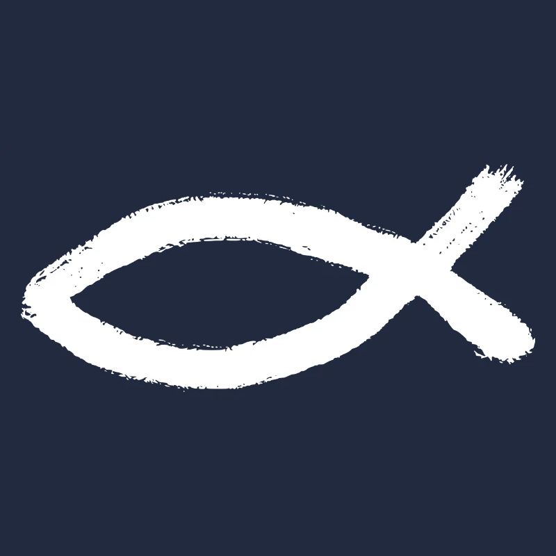 Jésus Poisson Blanc Ichthys Poisson Jésus