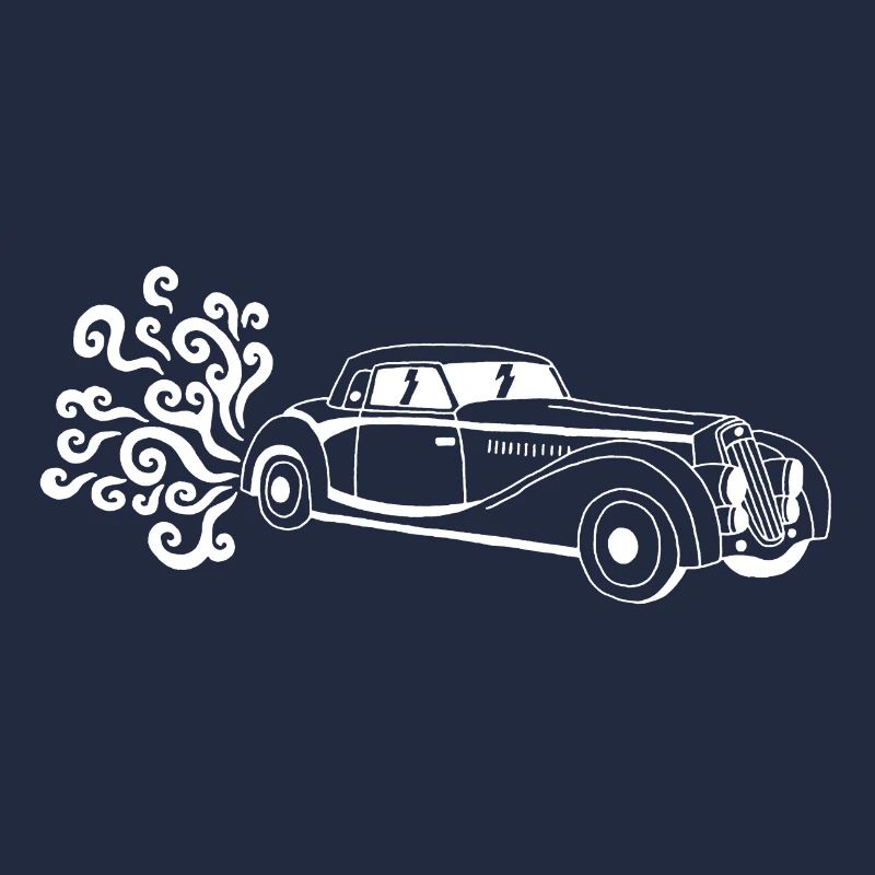 Weißer Oldtimer
