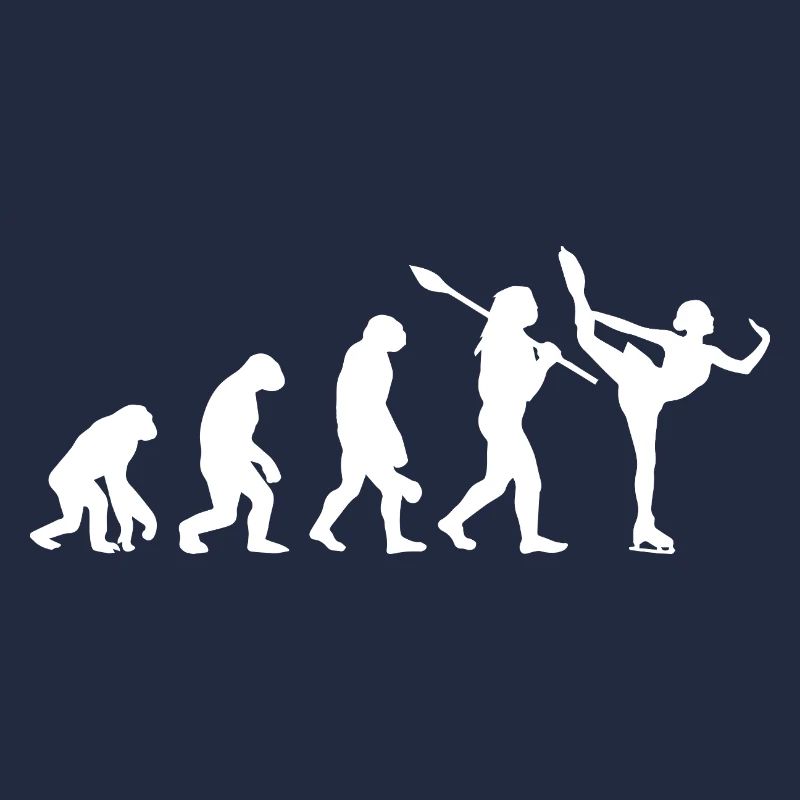 Entwicklung des Mannes, Eiskunstlauf-Mädchen, Eislauf-Mädchen