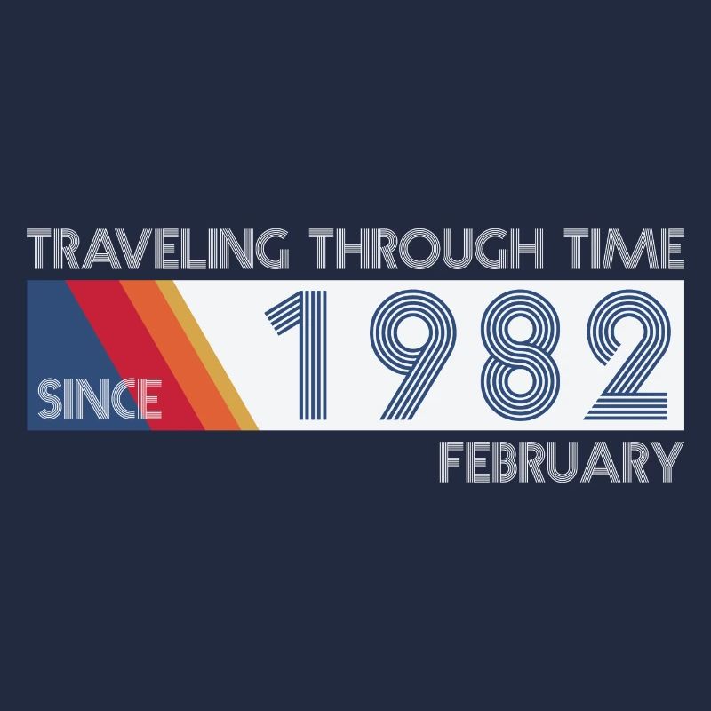 Funny Zeitreise Geburtstags Design February 1982