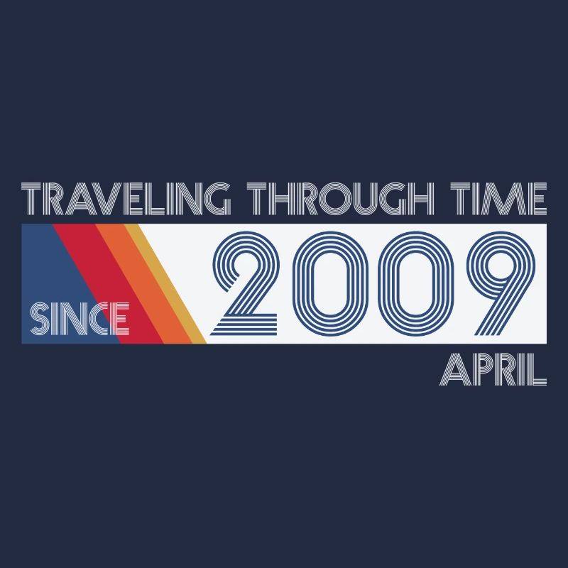 Funny Zeitreise Geburtstags Design April 2009