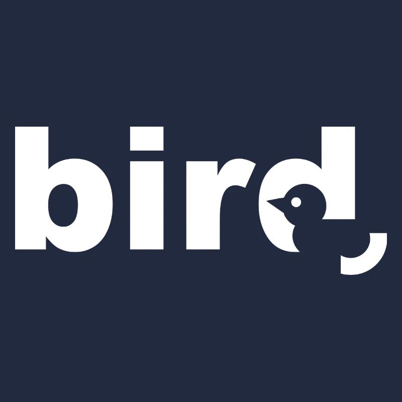 Bird Texte Blanc
