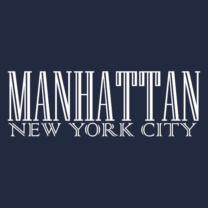 Impression de silhouette Manhattan Skyline