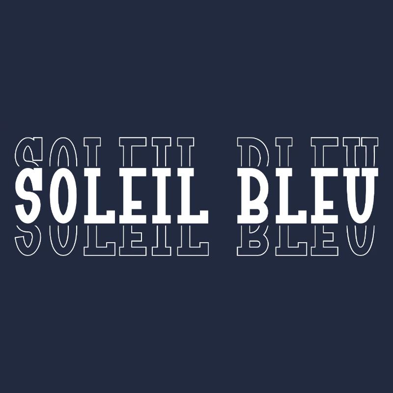Soleil Bleu Typographique