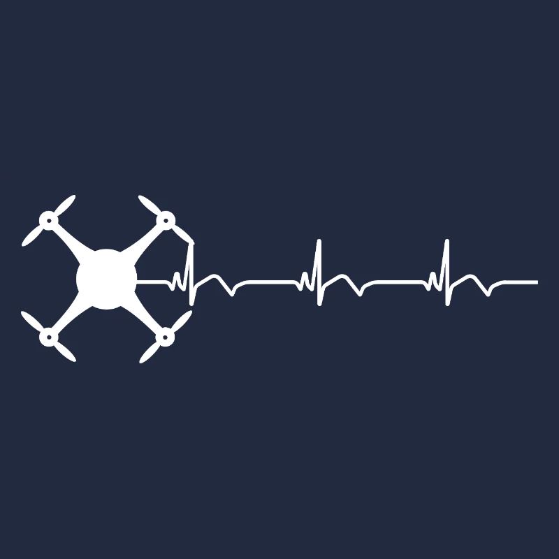 Drone Drone Pilot ECG Heartbeat