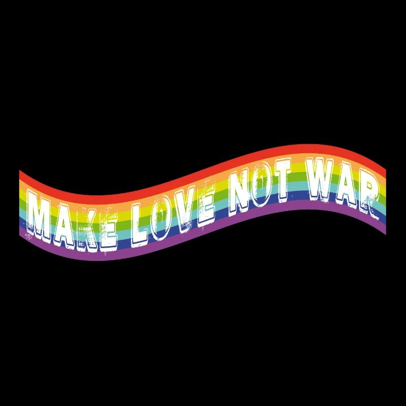 Faites l’amour, pas la guerre | Drapeau arc-en-ciel