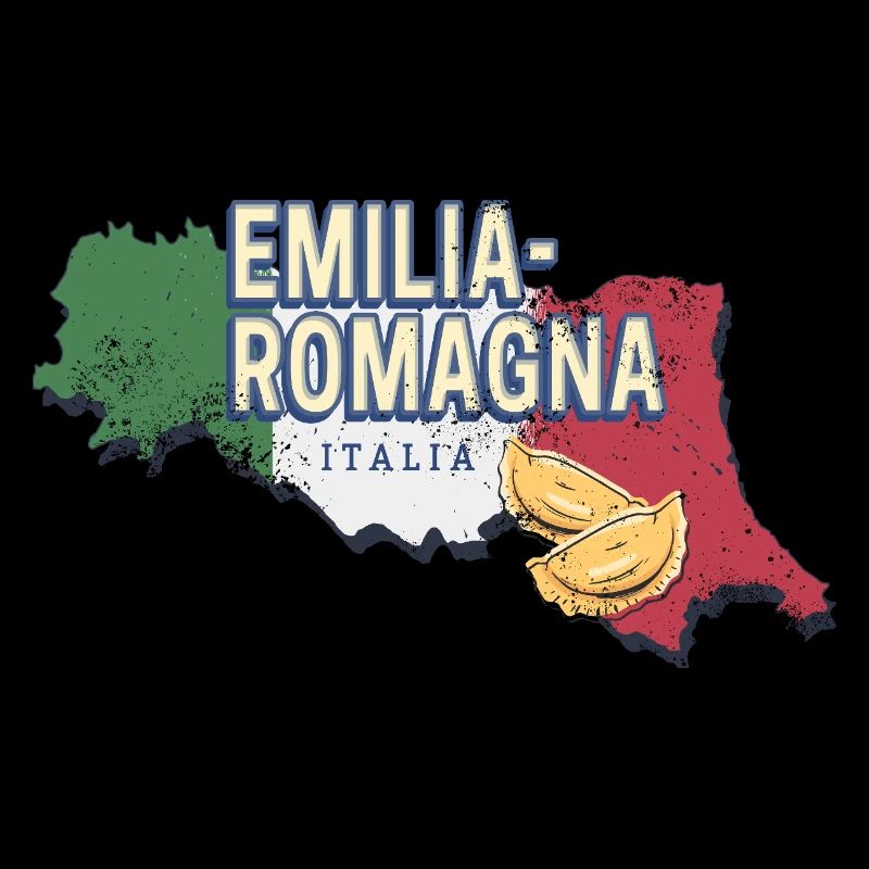 Emilia Romagna and Flag Italy Region Souvenir