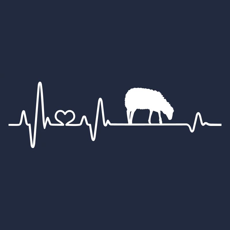 Sheep Heartbeat Lamb Shepherd Gift