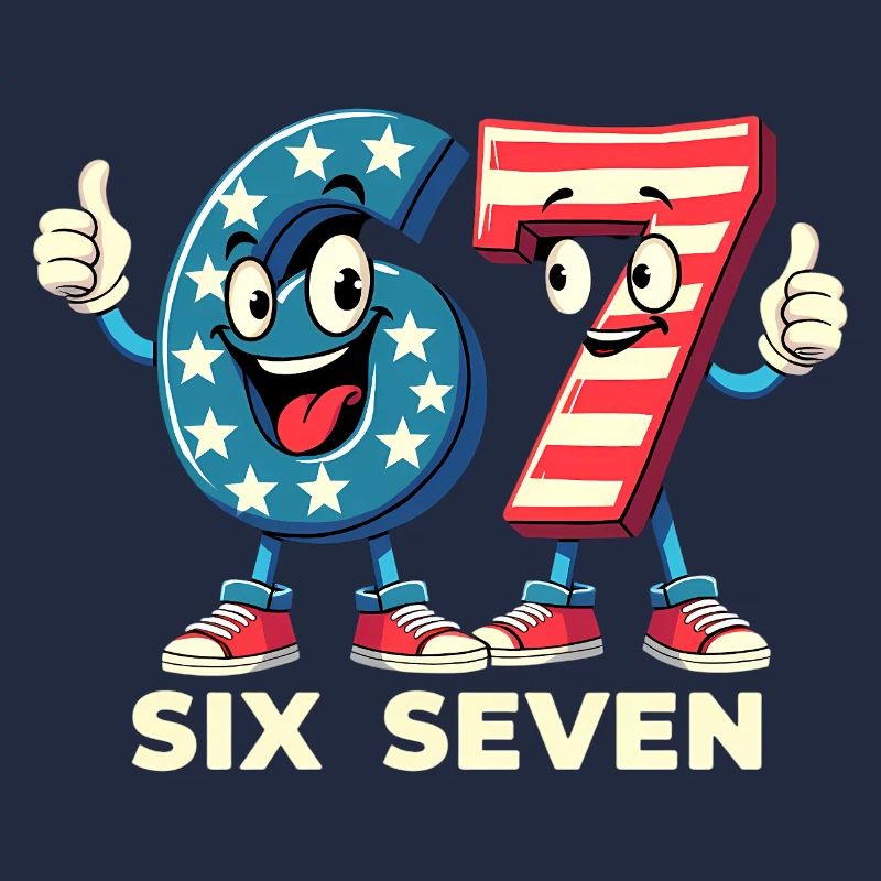 US Flag 67 Memes Six Seven