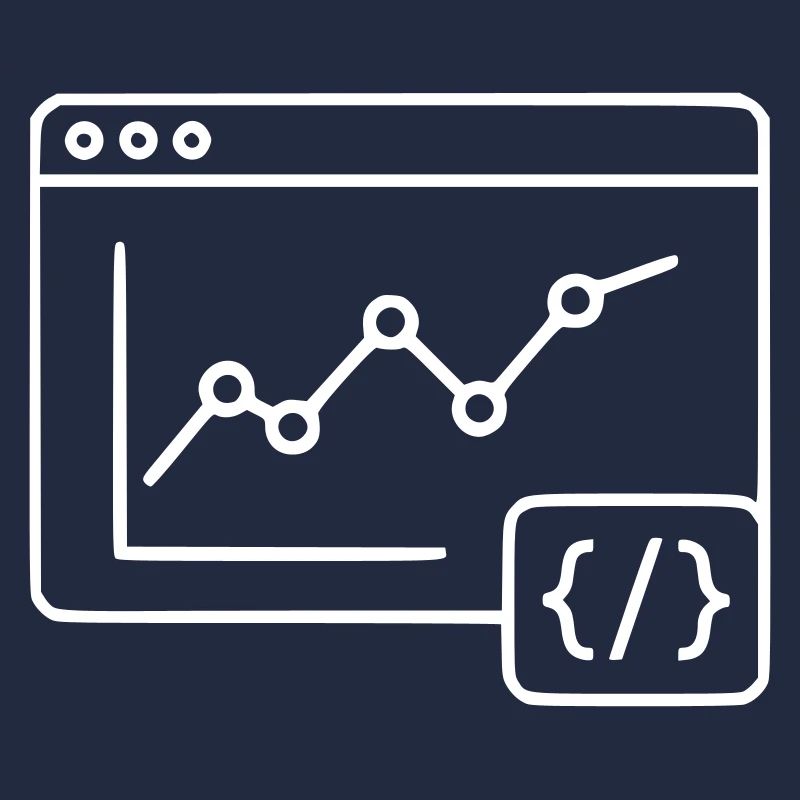 Web Analysis Chart Coding Browser Vector