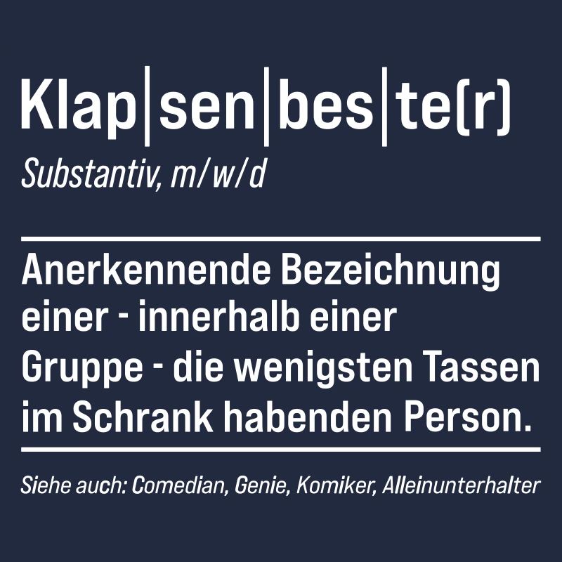 Klapsenbester Definition Fun Sprüche
